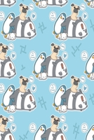 Panda Pinguin Katze Hund Notizbuch: niedliches Notizbuch modernes und auff�lliges Notizbuch kariert 120 karierte Seiten Din A5 perfekt als Notizheft, Tagebuch und Journal Geschenk mit Katzen, Hunden,  1712387359 Book Cover