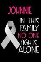 JOHNNIE In This Family No One Fights Alone: Personalized Name Notebook/Journal Gift For Women Fighting Lung Cancer. Cancer Survivor / Fighter Gift for the Warrior in your life Writing Poetry, Diary, G 1702424979 Book Cover