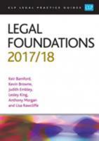 Legal Foundations 2017/2018 1911269828 Book Cover