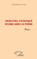 Trois fois, j'ai manqué de dire adieu au poème (French Edition) 2336429357 Book Cover