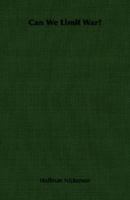 Can We Limit War 1406756903 Book Cover