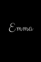 Emma: notebook with the name on the cover, elegant, discreet, official notebook for notes 1656910721 Book Cover