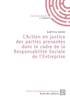 L'Action en justice des parties prenantes dans le cadre de la responsabilité sociale de l'entrepris (French Edition) 275390474X Book Cover