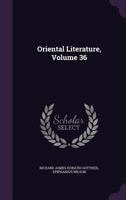 Oriental Literature; Volume 36 1378412060 Book Cover