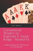 Conventional Wisdom for Duplicate & Social Bridge: Understanding the “Big Picture” of Conventions B0BD6V5CT9 Book Cover