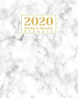 2020 Weekly And Monthly Planner: A Legendary Planner January - December 2020 with Marble Cover 1673990606 Book Cover
