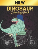Dinosaur Coloring Book New: 50 Dinosaur Designs Fun Dinosaur Coloring Book for Kids, Boys, Girls and Adult Relax Gift for Animal Lovers Amazing Coloring Book Dinosaur B0959MM776 Book Cover
