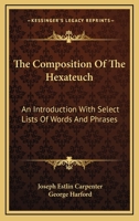 The Composition of the Hexateuch 9353958474 Book Cover
