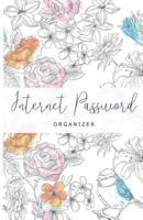 Internet Password Organizer: Never Forget A Password Again! 5.5" x 8.5" Watercolor Pink Flowers And Blue Bird Design, Small Password Organizer With ... Pocket-Size Over 220 Record User And Password 1720667039 Book Cover