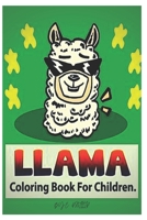 llama coloring book for children: Fun coloring gift book for llama lovers with stress relief llama designs and funny cute shows B08QFBMZYX Book Cover