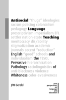 Antisocial Language Teaching: English and the Pervasive Pathology of Whiteness 1800413262 Book Cover