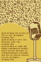 Musiker �ben: Notenheft DIN-A5 mit 100 Seiten leerer Notenzeilen zum Notieren von Noten und Melodien f�r Komponistinnen, Komponisten, Musikstudentinnen und Musikstudenten 1693048140 Book Cover