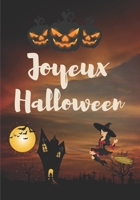 Joyeux Halloween: cahier de coloriage et d'activités Halloween pour enfant - labyrinthes - Tracer des lignes - Activités créatives - Découpage d'Halloween - Chanson d'Halloween B08GVJ6JLZ Book Cover