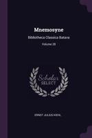 Mnemosyne: Bibliotheca Classica Batava; Volume 28 1377458296 Book Cover