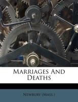 Marriages And Deaths 1286561493 Book Cover