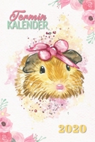 Terminkalender 2020: Meeschweinchen Kalender 2020 - Dein Hamster Taschenkalender mit Wochenplaner und Monatskalender 1 Woche 2 Seiten, To Do Listen, ... Geschenk (Schreibwaren) (German Edition) 1713281376 Book Cover