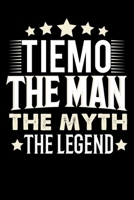 Notizbuch: Tiemo The Man The Myth The Legend (120 karierte Seiten als u.a. Tagebuch, Reisetagebuch f�r Vater, Ehemann, Freund, Kumpe, Bruder, Onkel und mehr) 1709876158 Book Cover