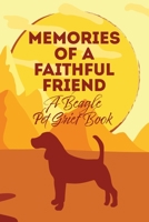 Memories of a Faithful Friend - A Beagle Pet Grief Book: Sundown Pet Bereavement Journal (Dog Memory Books) 167073725X Book Cover