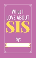 I Love about You, Sister: Fill in the Love Book Fill-in-the-Blank Gift Journal 0737566418 Book Cover