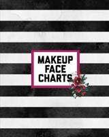 Makeup Face Charts: Professional Makeup Artists Blank Workbook & Personal Practice Book 1705973434 Book Cover