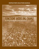 Functions Modeling Change: A Preparation for Calculus--Instructor's Solutions Manual 0471447862 Book Cover