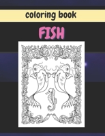 Coloring book fish B08BV7JF4X Book Cover