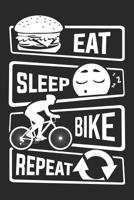 Eat Sleep Bike Repeat: Graph Paper 5x5 Notebook for People who like Humor Sarcasm 1081397063 Book Cover