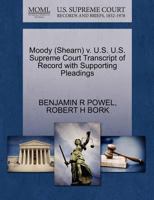 Moody (Shearn) v. U.S. U.S. Supreme Court Transcript of Record with Supporting Pleadings 1270634984 Book Cover