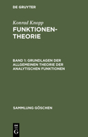 Grundlagen der allgemeinen Theorie der analytischen Funktionen 3110070510 Book Cover