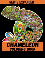 Chameleon Coloring Book (New & Expanded): A Chameleon Coloring Book For Kids, Boys and Girls with unique chameleon designs for stress relieving and relaxation B08LNLC7NB Book Cover