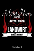 Mein Herz wurde durch einen Landwirt entflammt: A5 Notizbuch f�r alle Landwirte Liniert 120 Seiten Geschenk zum Geburtstag Weihnachten Vatertag Ostern 1699149259 Book Cover