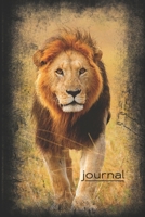 Journal: Lined Notebook With Beautiful Lion Design. Perfect Gift For Animal Lovers, Trendy Lion Journal For Kids, Perfect For School Or Work Notes 1709936231 Book Cover