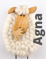 Agna: Checkered Notebook with Name for Girls and Women, XL 8.5x 11, 120 Pages, Paperback. 1654673773 Book Cover