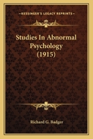 Studies in Abnormal Psychology 0548760551 Book Cover