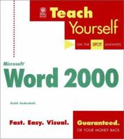 Teach Yourself Microsoft Word 2000 0764532847 Book Cover