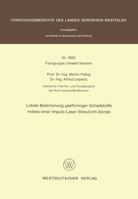 Lokale Bestimmung Gasformiger Schadstoffe Mittels Einer Impuls-Laser-Streulicht-Sonde 3531029223 Book Cover