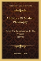 A History of Modern Philosophy. 0548712921 Book Cover