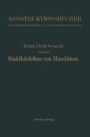 Stahlleichtbau Von Maschinen 3642490832 Book Cover