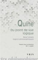 Du Point de Vue Logique: Neuf Essais Logico-Philosophiques 2711616568 Book Cover