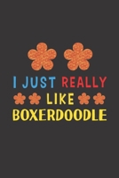 I Just Really Like Boxerdoodle: Dog Training Logbook For Peoples Who Loves Their Boxerdoodle Dog 1656355965 Book Cover
