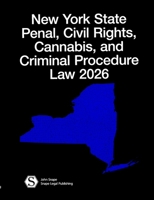 New York State Penal, Civil Rights, Cannabis, and Criminal Procedure Law 2026 1105956288 Book Cover