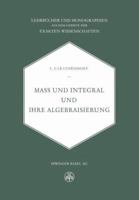 Mass Und Integral Und Ihre Algebraisierung 3034869495 Book Cover