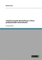 Lokalisierung der Beschaffung in China produzierender Unternehmen 3638671321 Book Cover