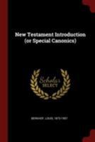 New Testament Introduction (or Special Canonics) 0353104531 Book Cover