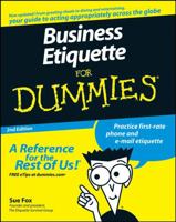 Business Etiquette for Dummies 0764552821 Book Cover