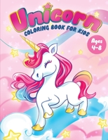 Magic World of Unicorns - Coloring Book for kids ages 4+ B0BLG5BJ5Y Book Cover