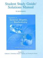 Student Solutions Manual to accompany Foundations of General Organic & Biochemistry 0073217433 Book Cover