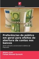 Preferências do público em geral para efeitos de abertura de contas nos bancos 6207375122 Book Cover