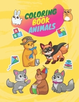 Coloring book animals: Coloring book for kids B08BDSDKKZ Book Cover