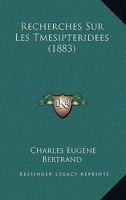 Recherches Sur Les Tmesipteridees (1883) 1276024029 Book Cover